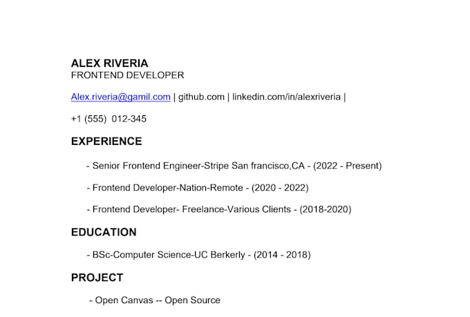 write professional cv and resume